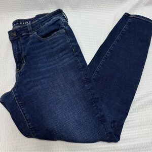American Eagle Outfitters Women's Dark Blue Skinny Jeans